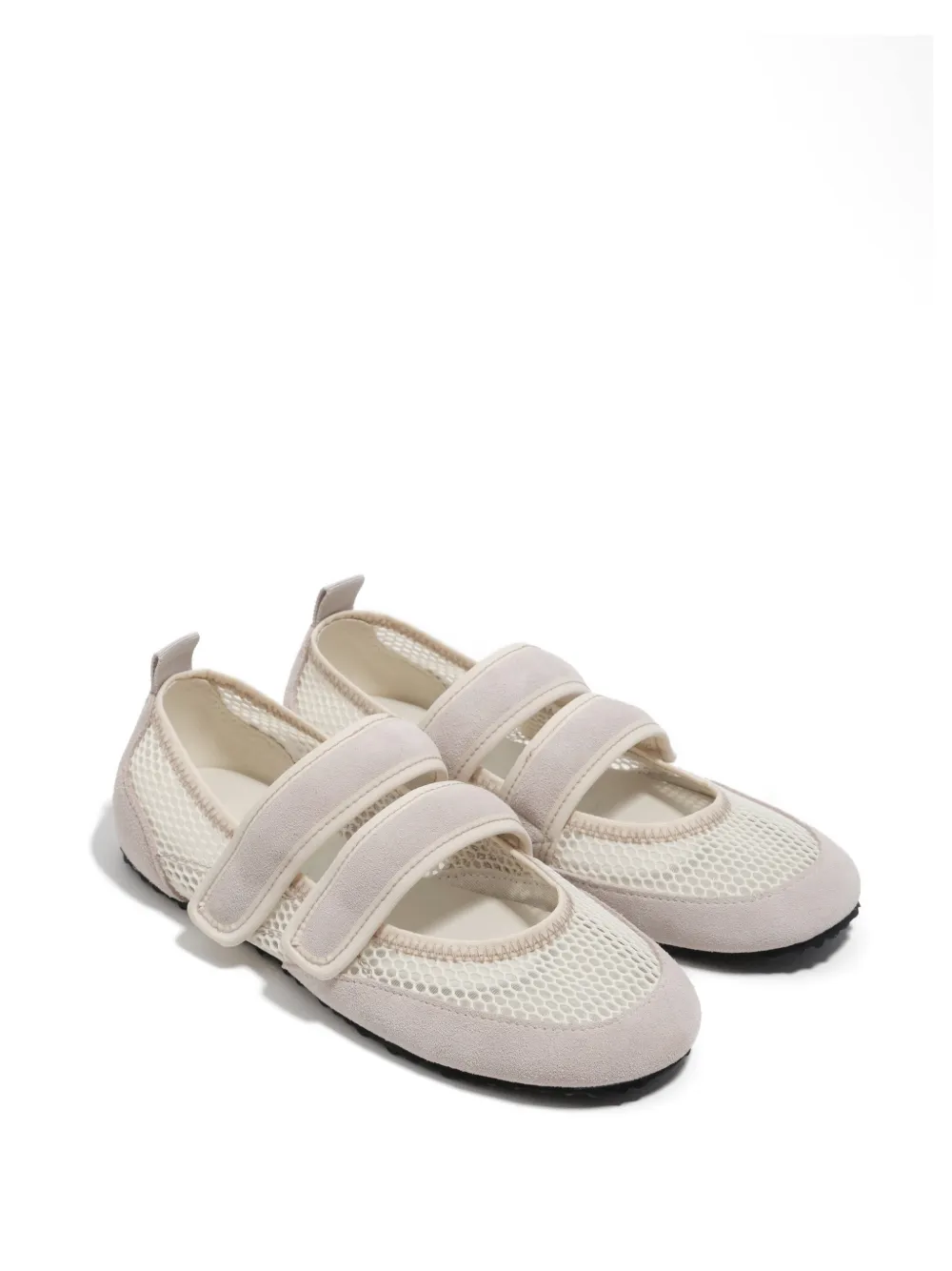 Bimba y Lola Ballerina's met mesh Wit