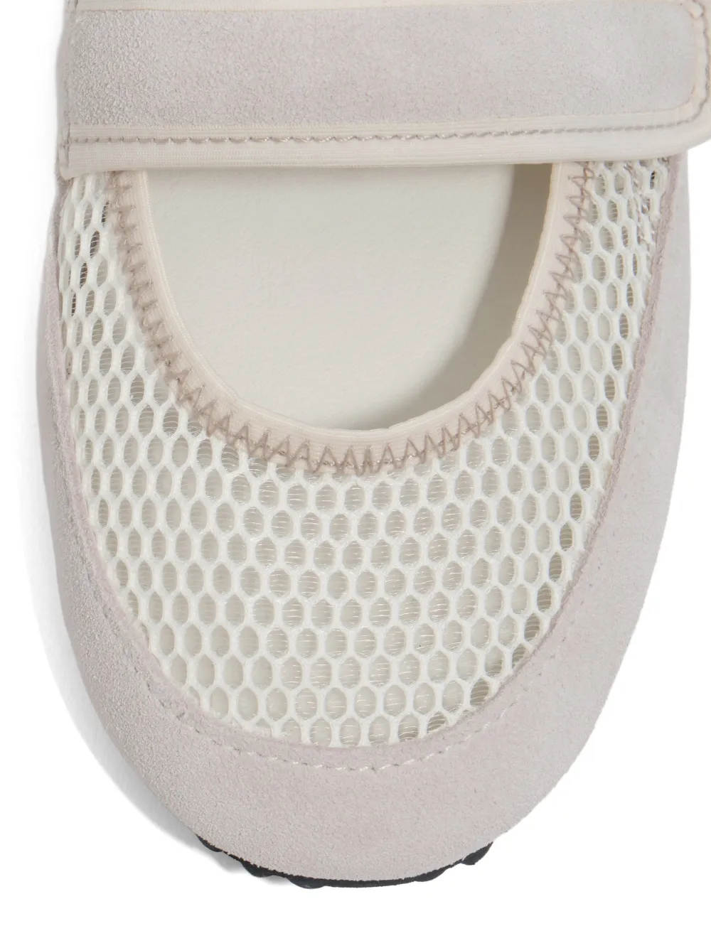 Bimba y Lola Ballerina's met mesh Wit