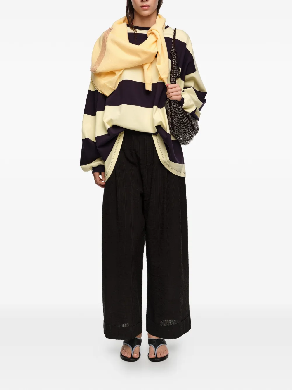 Bimba y Lola Broek met wijde pijpen Bruin