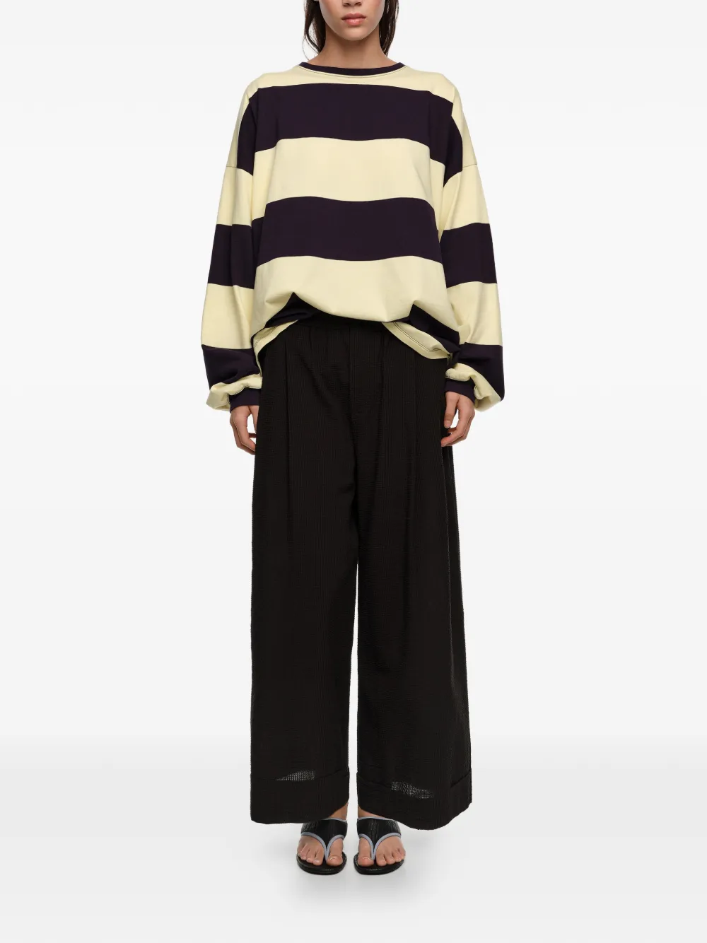 Bimba y Lola Broek met wijde pijpen Bruin