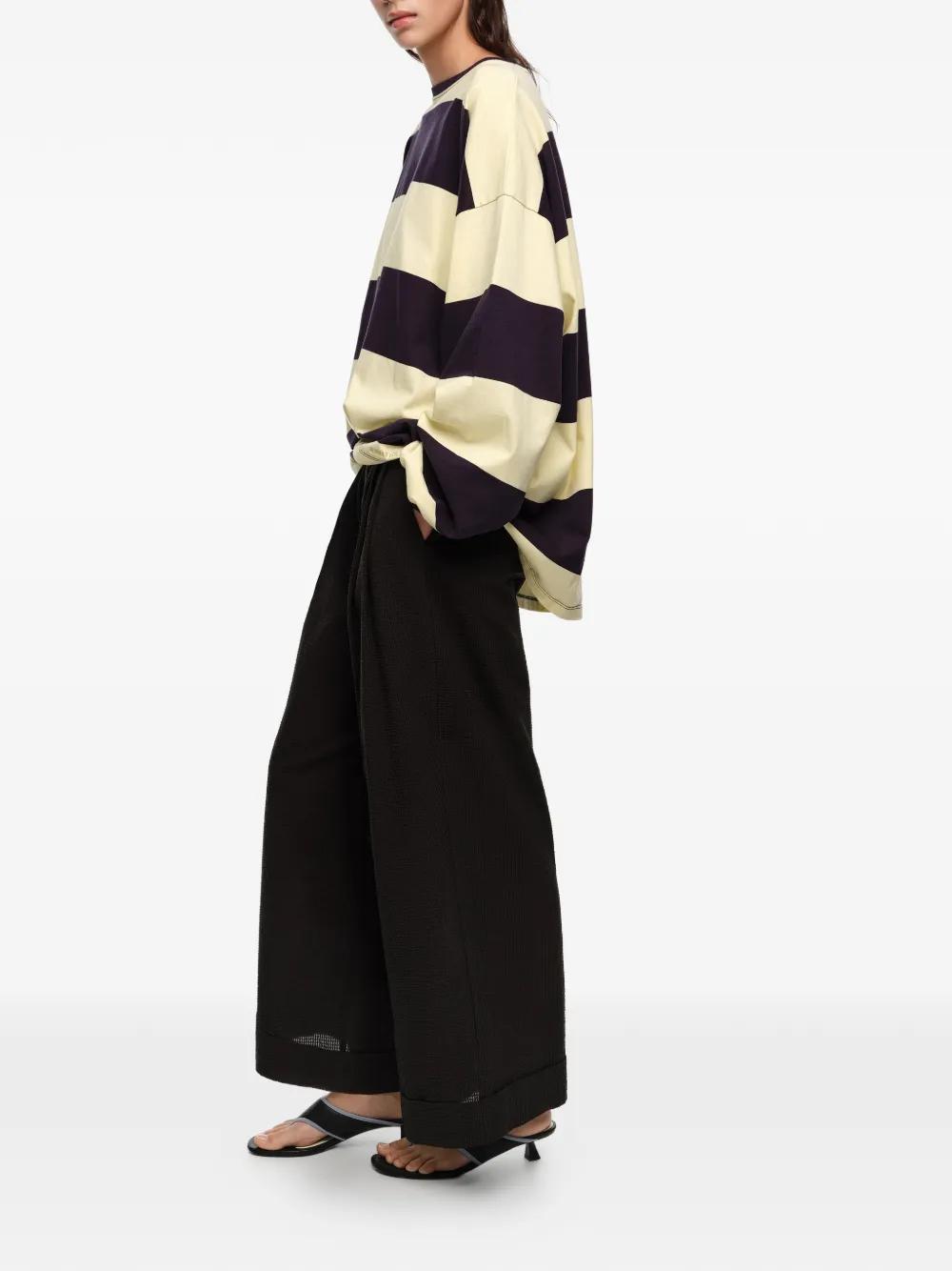 Bimba y Lola Broek met wijde pijpen Bruin