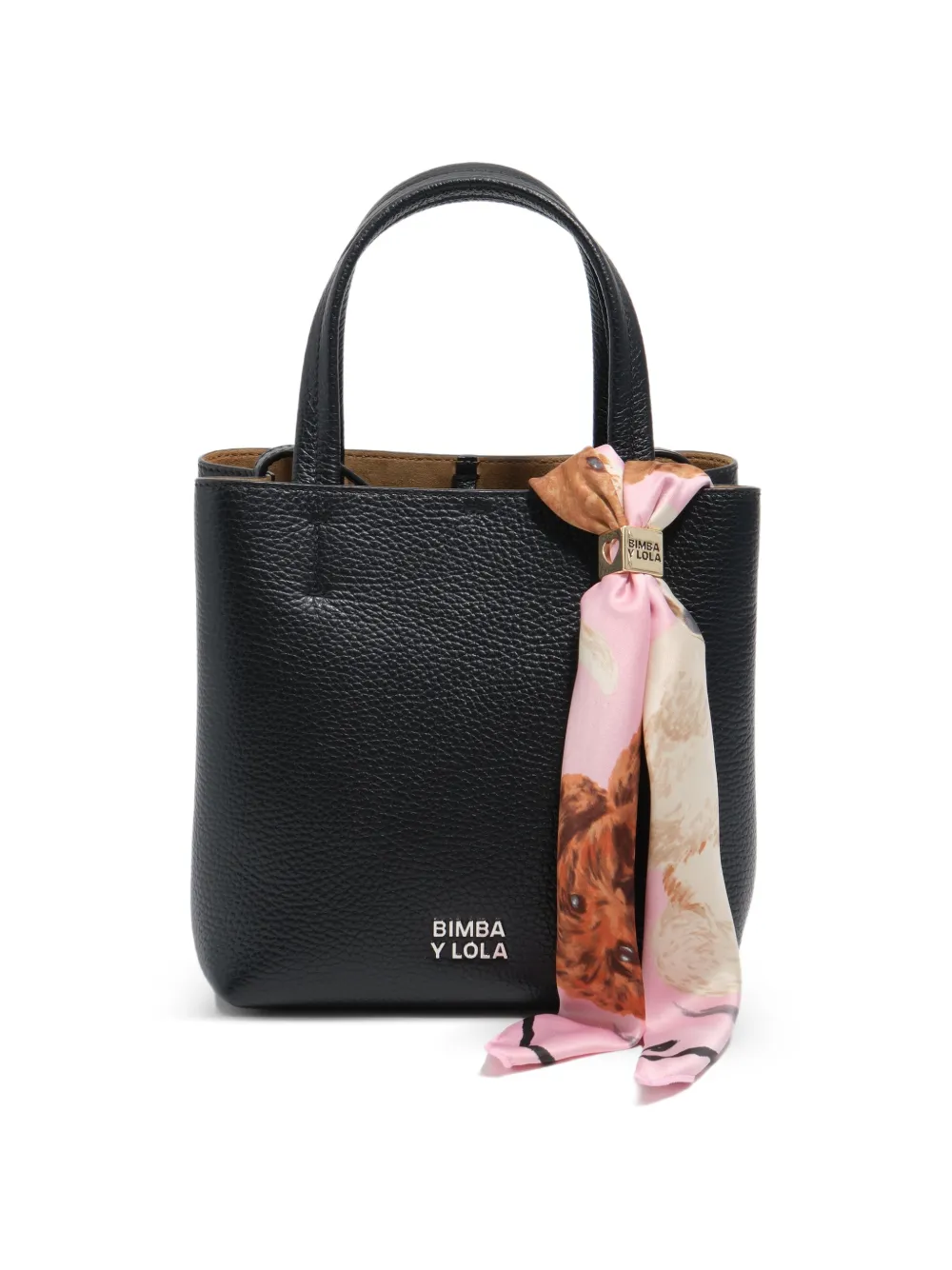 BIMBA Y LOLA Sjaal met hartbedel en hondenprint Roze