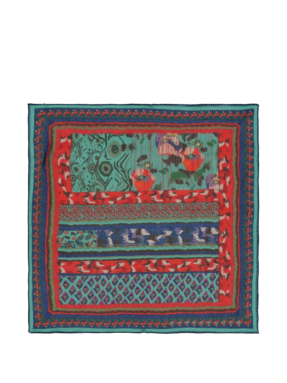 Bimba y Lola Foulard Ikat con stampa - Rosso