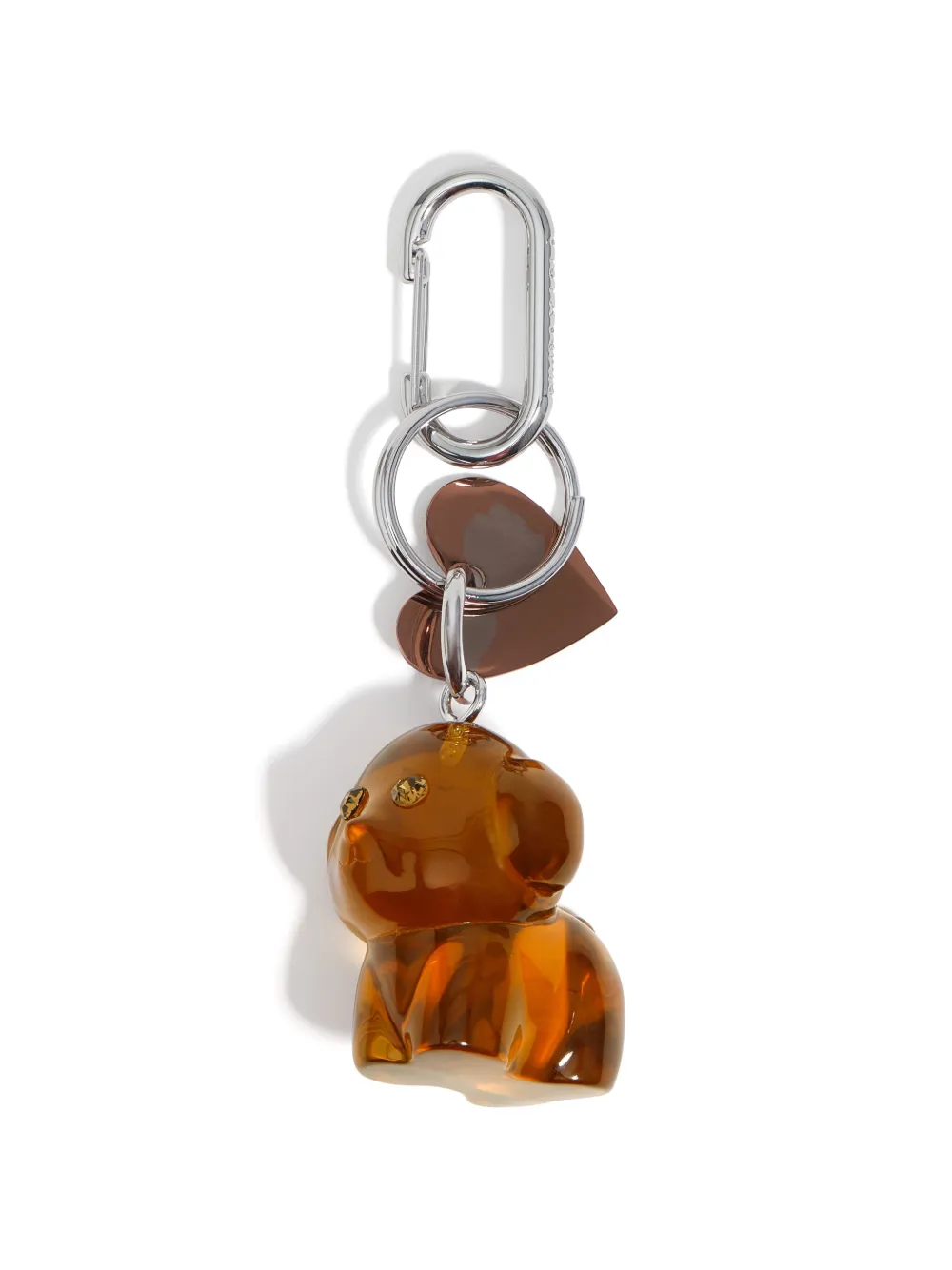 Bimba Y Lola Dog-charm Keyring In Brown