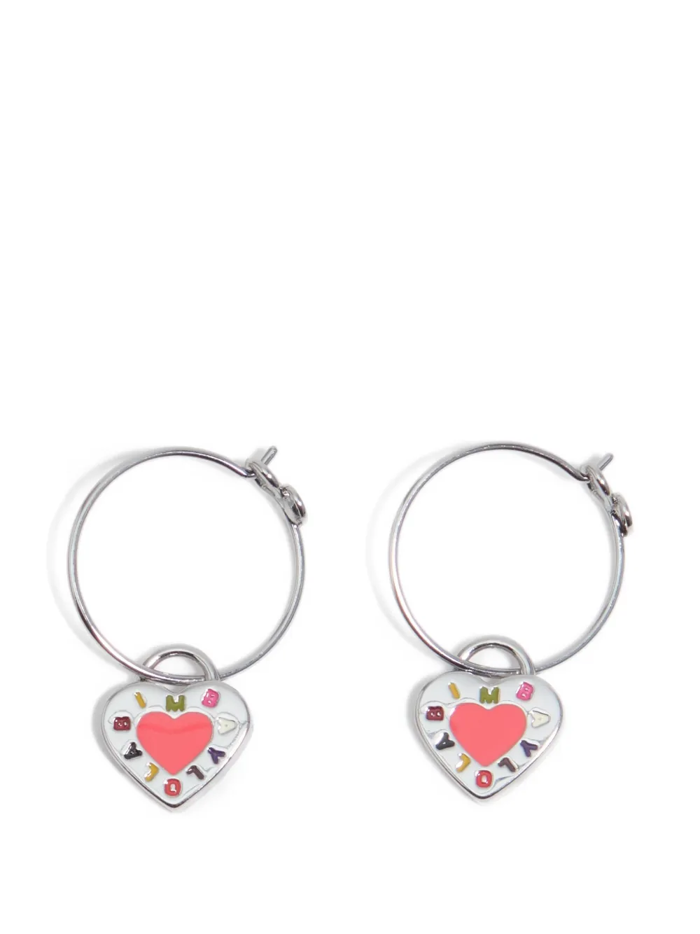 BIMBA Y LOLA Heart Pink Ohrringe - Silber