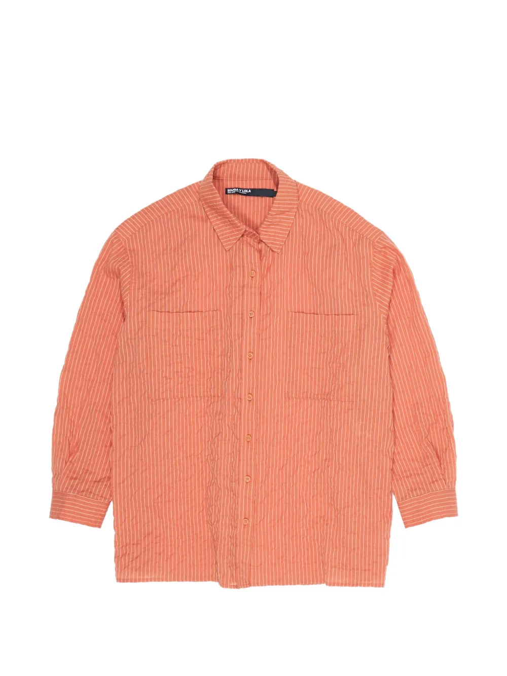 Bimba y Lola Camicia a righe con tasca - Arancione