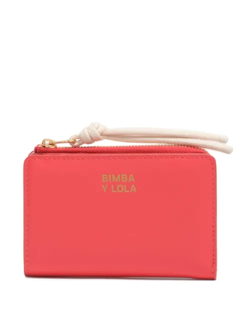 Bimba y Lola cartera de piel con detalle del logo