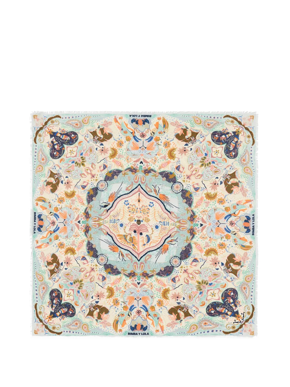 Bimba y Lola Sciarpa con frange - Toni neutri