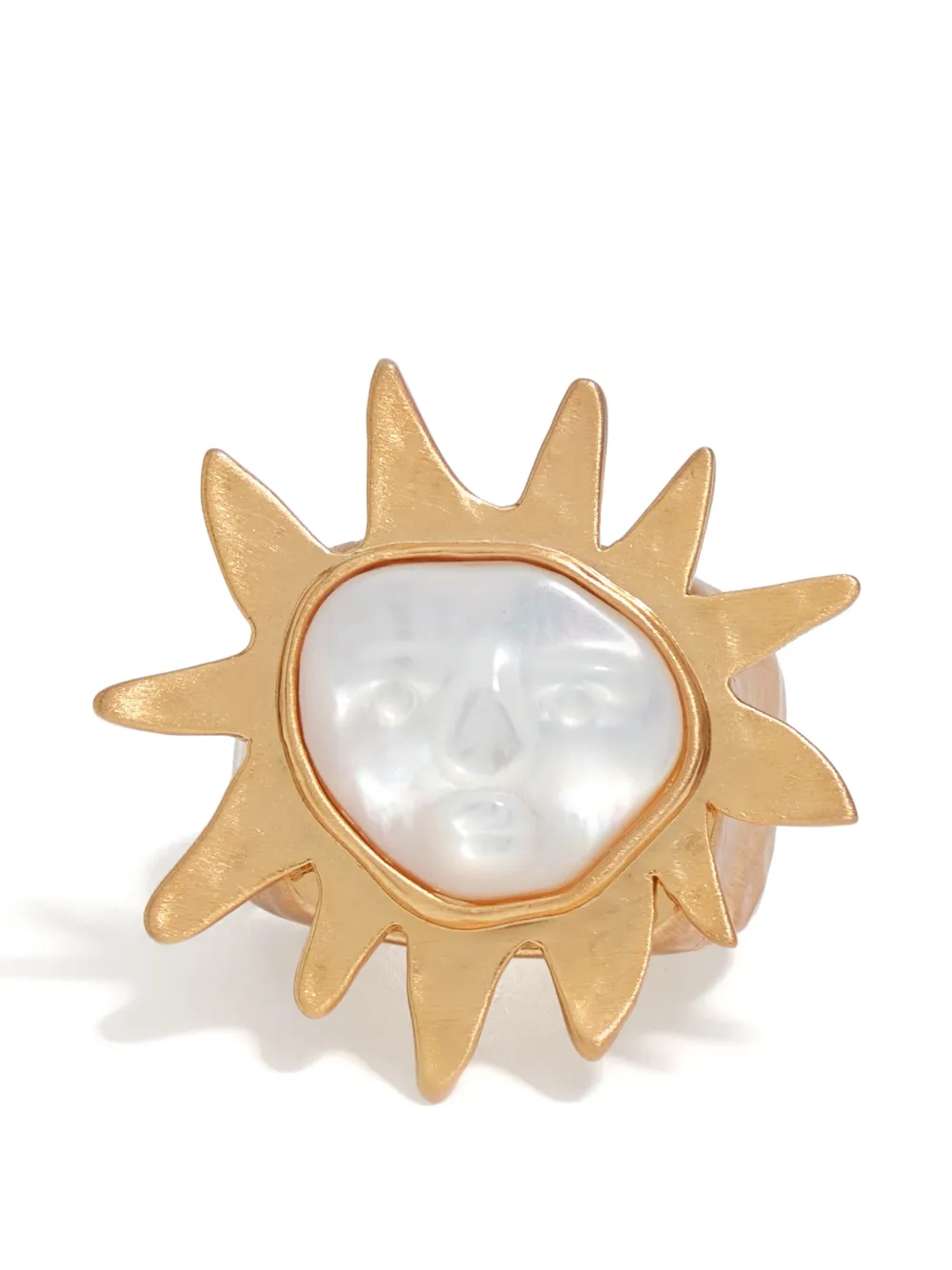 BIMBA Y LOLA Anello Sun con perle sintetiche - Oro