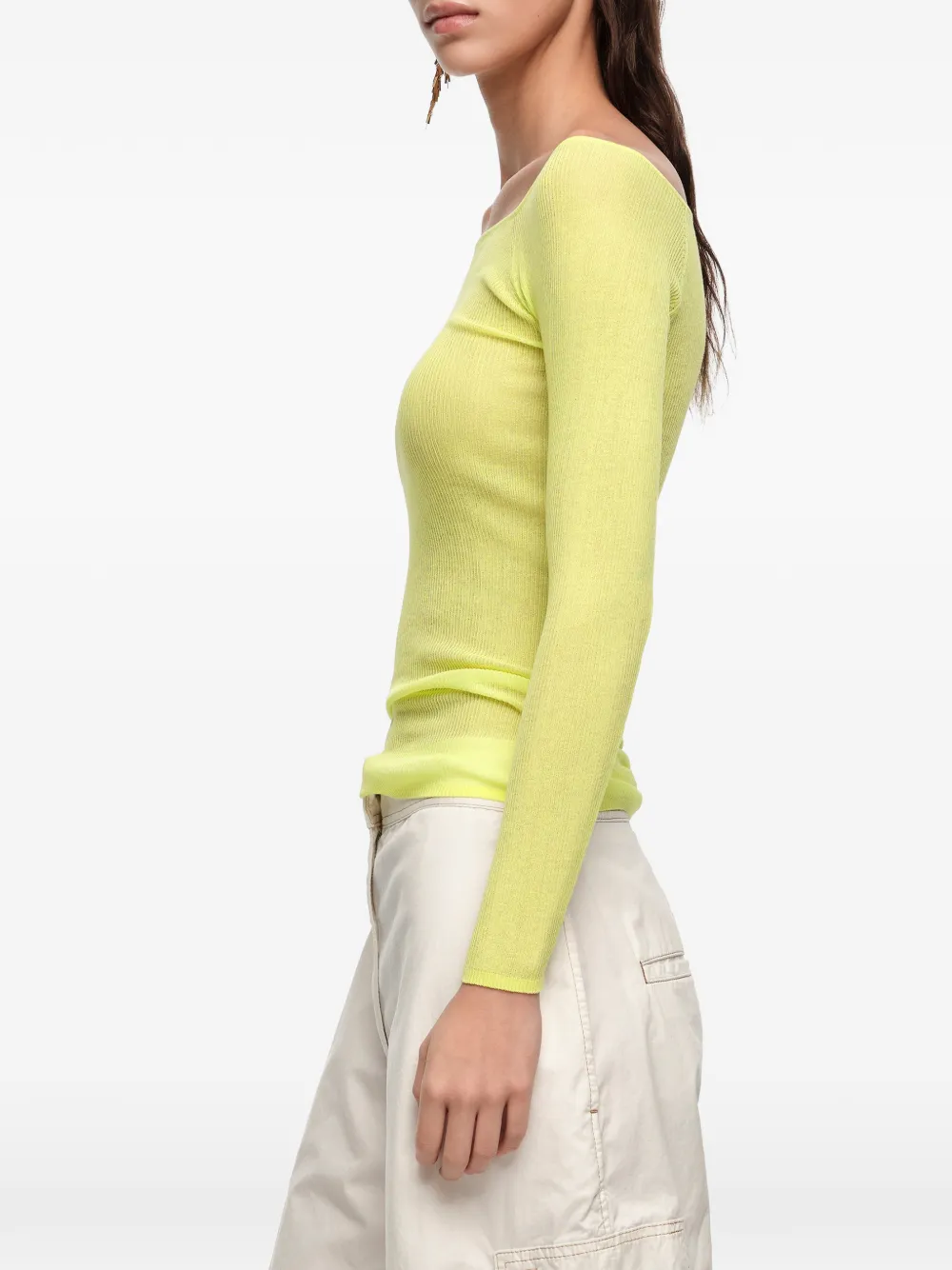 BIMBA Y LOLA Off-shoulder top Geel