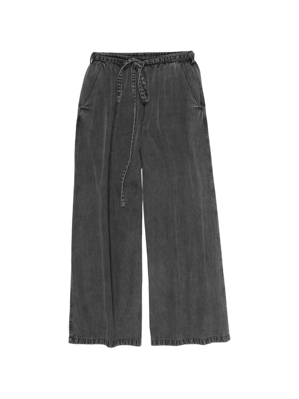 Bimba y Lola Pantaloni a gamba ampia con coulisse - Nero