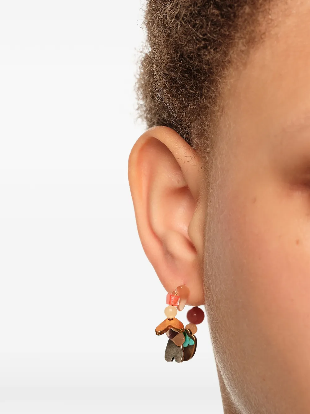 Beaded Hoop Earrings