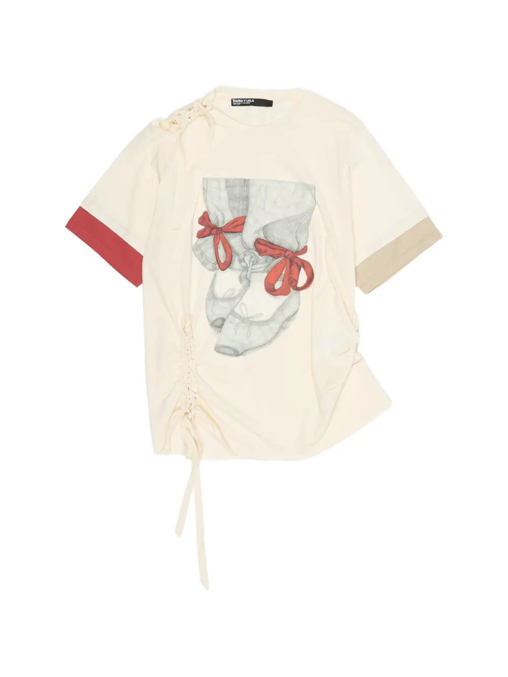 Bimba y Lola T-shirt con stampa grafica - Toni neutri