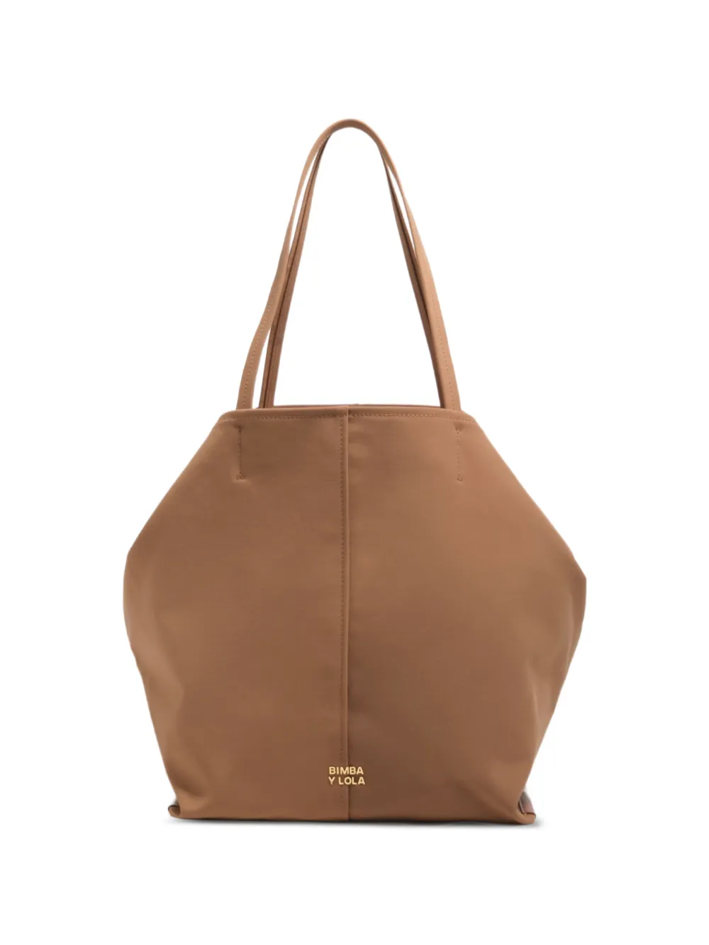 Bimba y Lola Borsa a spalla grande con placca logo - Marrone