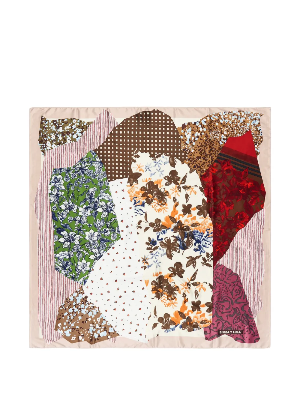 BIMBA Y LOLA Schal mit Blumen-Print - Braun