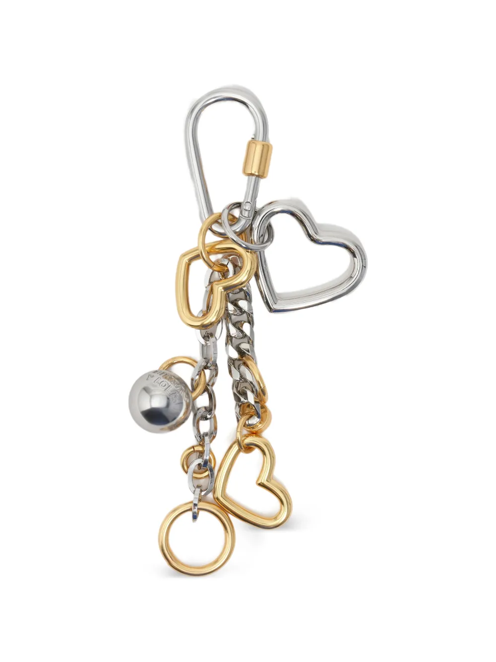 BIMBA Y LOLA heart-charm keyring · One Size