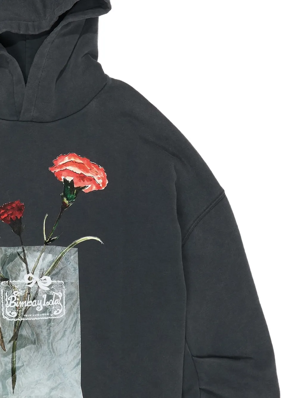 BIMBA Y LOLA Hoodie met bloemenprint Zwart