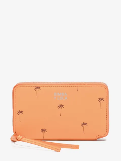 BIMBA Y LOLA portefeuille Palms en cuir à fermeture zippée