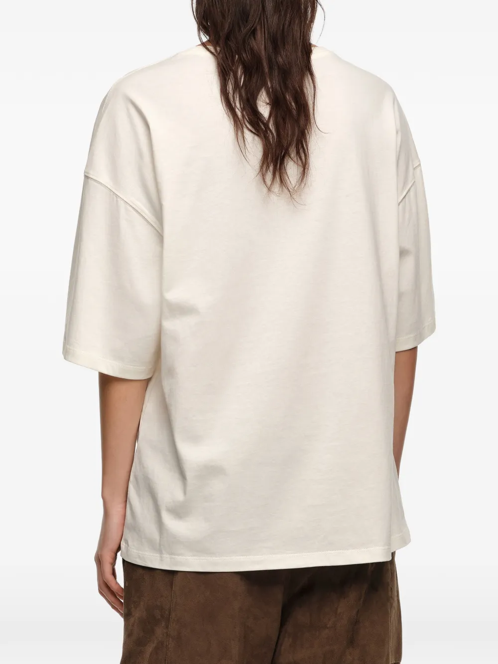 Bimba y Lola T-shirt met bloemenprint Wit
