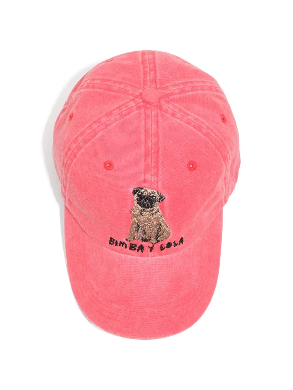  Bimba Y Lola Carlino Embroidered Baseball Cap - Pink 