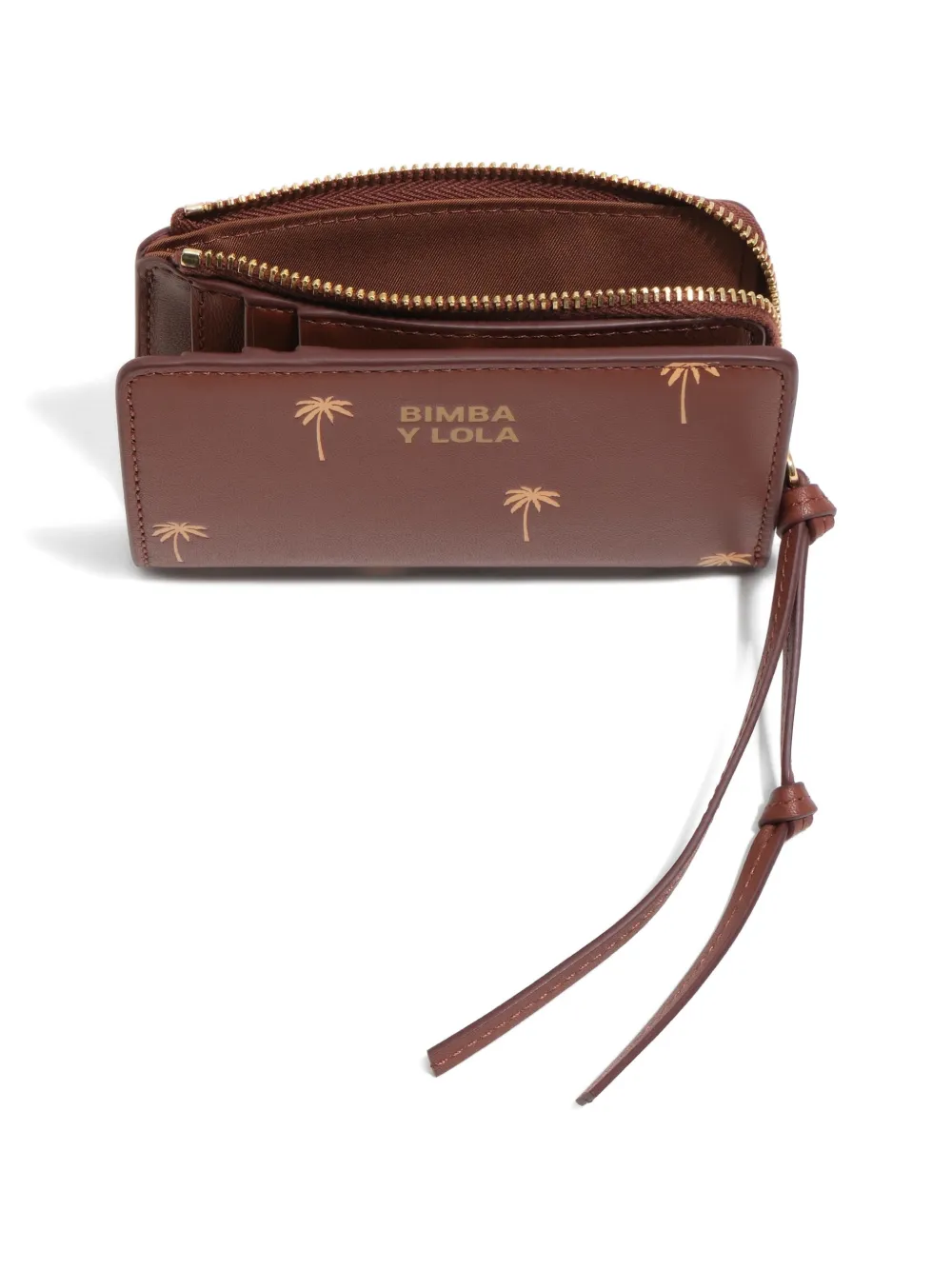  Bimba Y Lola Sand Palms Compact Purse - Brown 