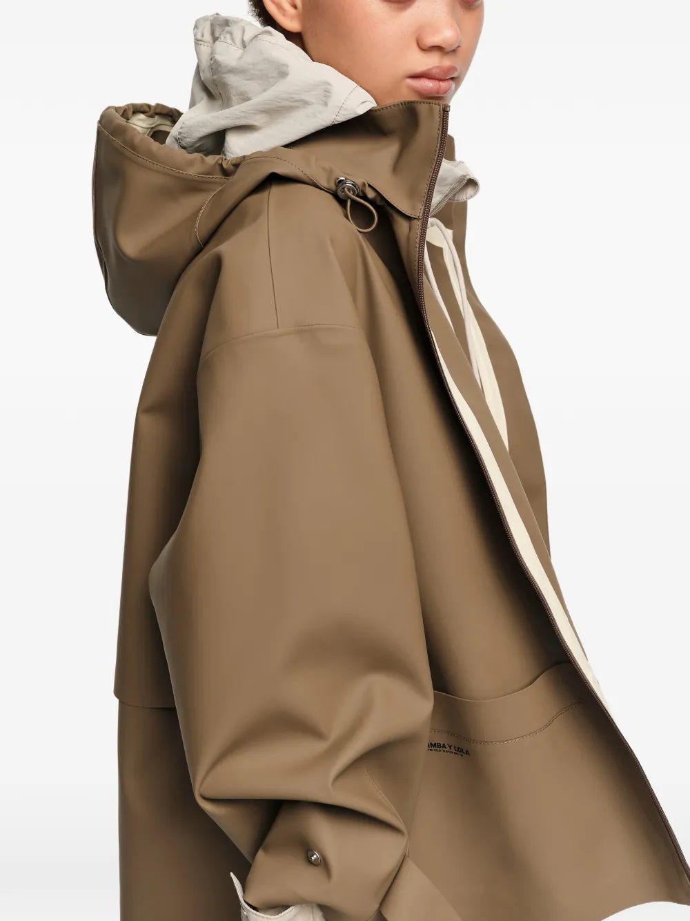 BIMBA Y LOLA Jack met capuchon en rits Bruin