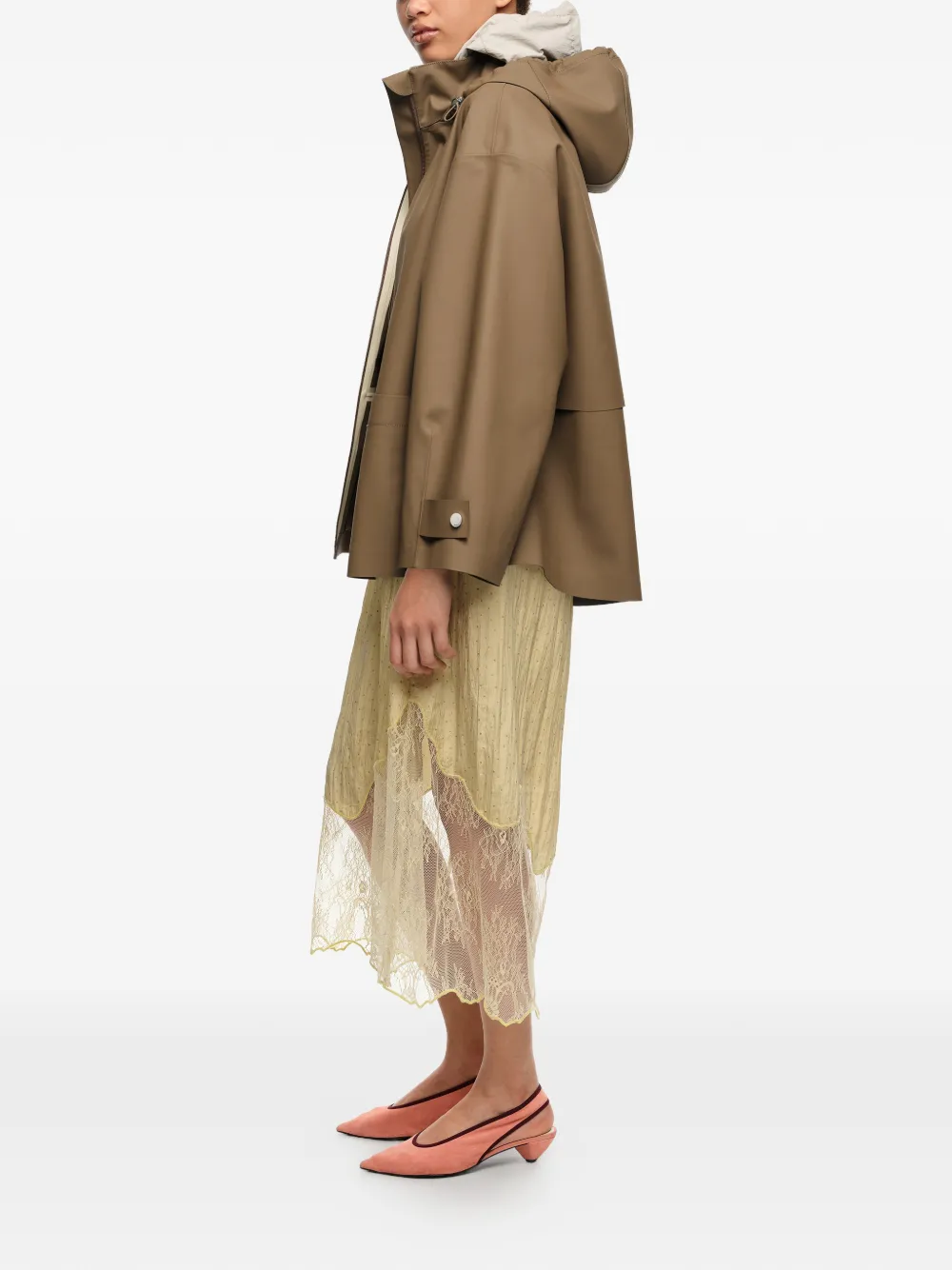 BIMBA Y LOLA Jack met capuchon en rits Bruin