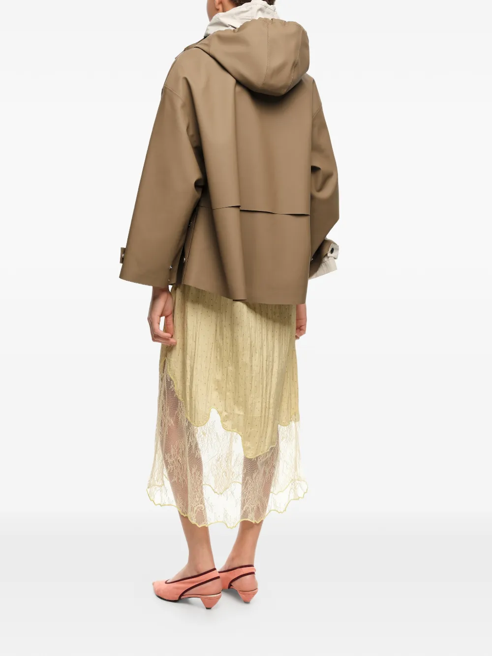 BIMBA Y LOLA Jack met capuchon en rits Bruin