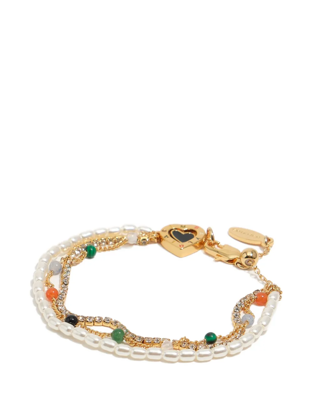 BIMBA Y LOLA Armband mit Herzperlen - Gold
