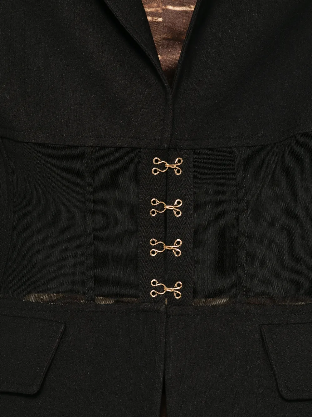  Just Cavalli Hook Fastening Blazer - Black 
