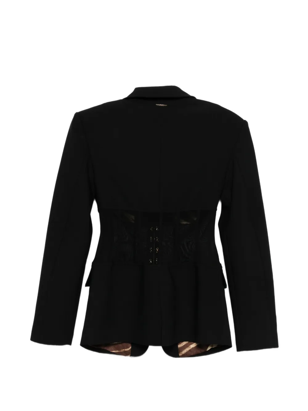  Just Cavalli Hook Fastening Blazer - Black 
