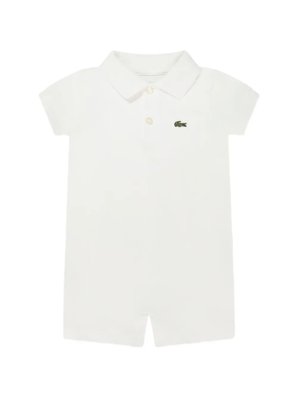 Lacoste Kids short-sleeve polo-design babygrow - Weiß
