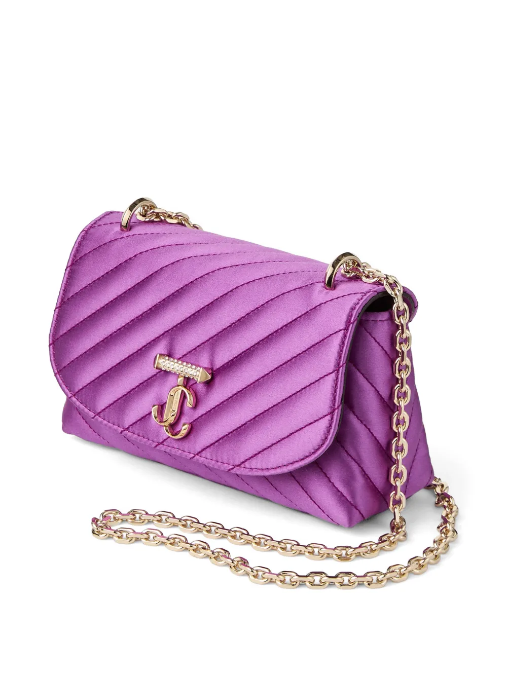 Jimmy Choo The Curve kleine crossbodytas Paars