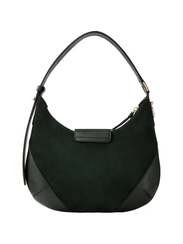 Jimmy Choo Small Bar Suede Shoulder Bag | Green | FARFETCH