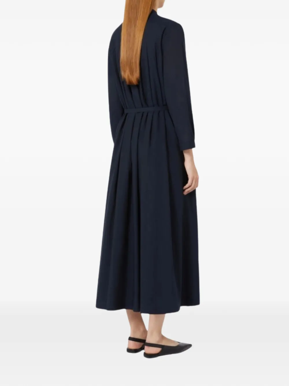  's Max Mara Crystal-embellished Belted Maxi Dress - Blue 