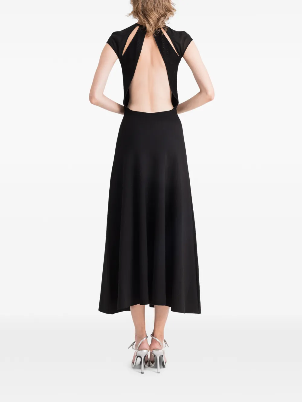 Gemy Maalouf Midi-jurk met uitgesneden detail Zwart