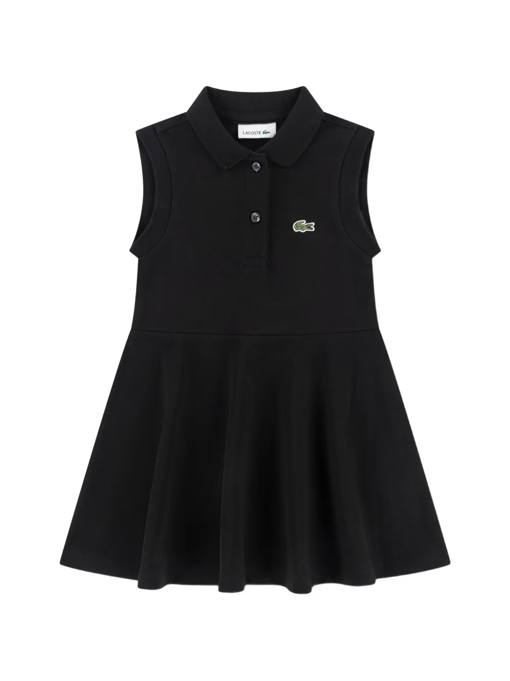 Lacoste Kids collared logo dress - Nero