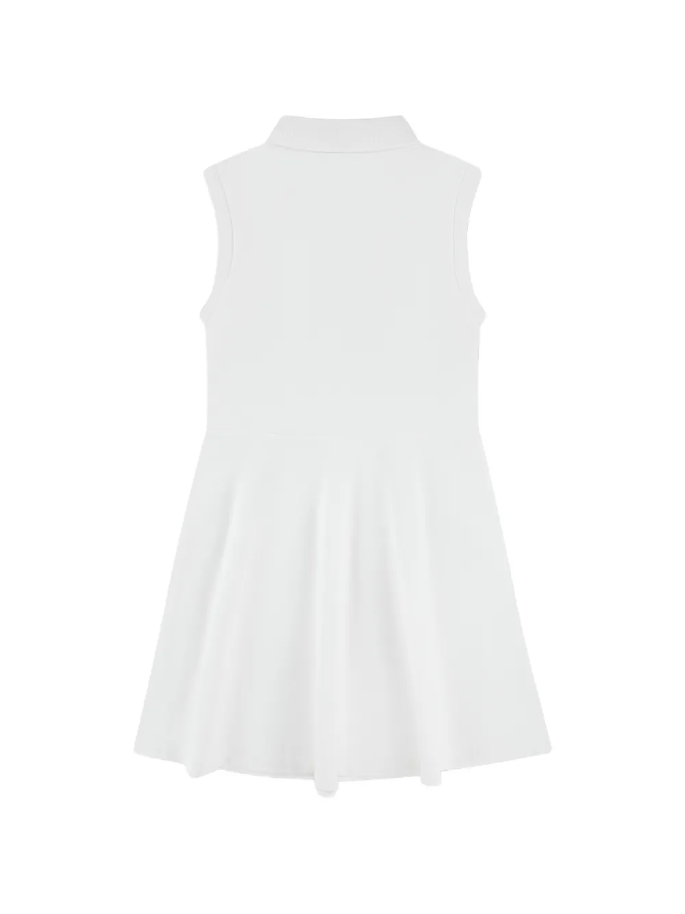 Lacoste Kids Collared Logo Dress - White 