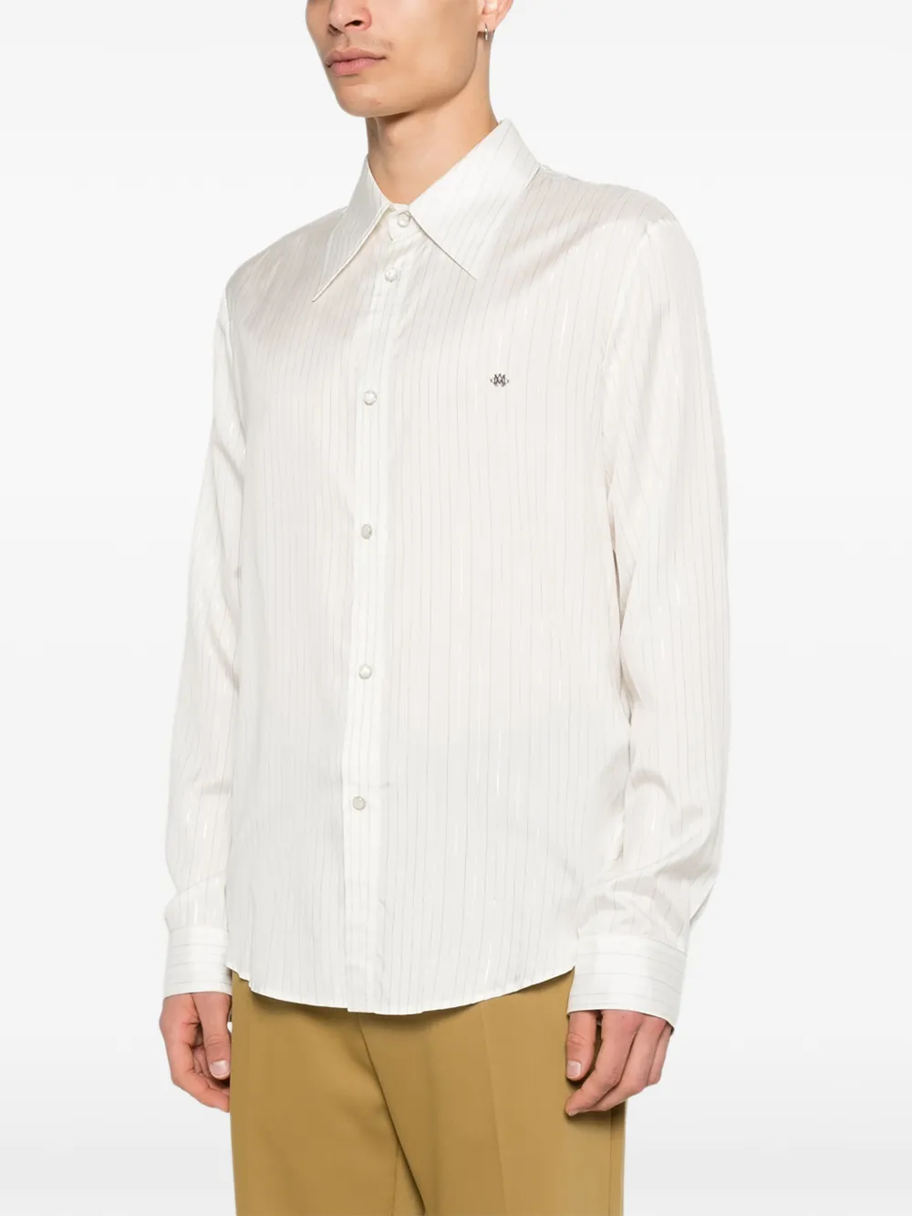  Amiri Striped Button Shirt - White 