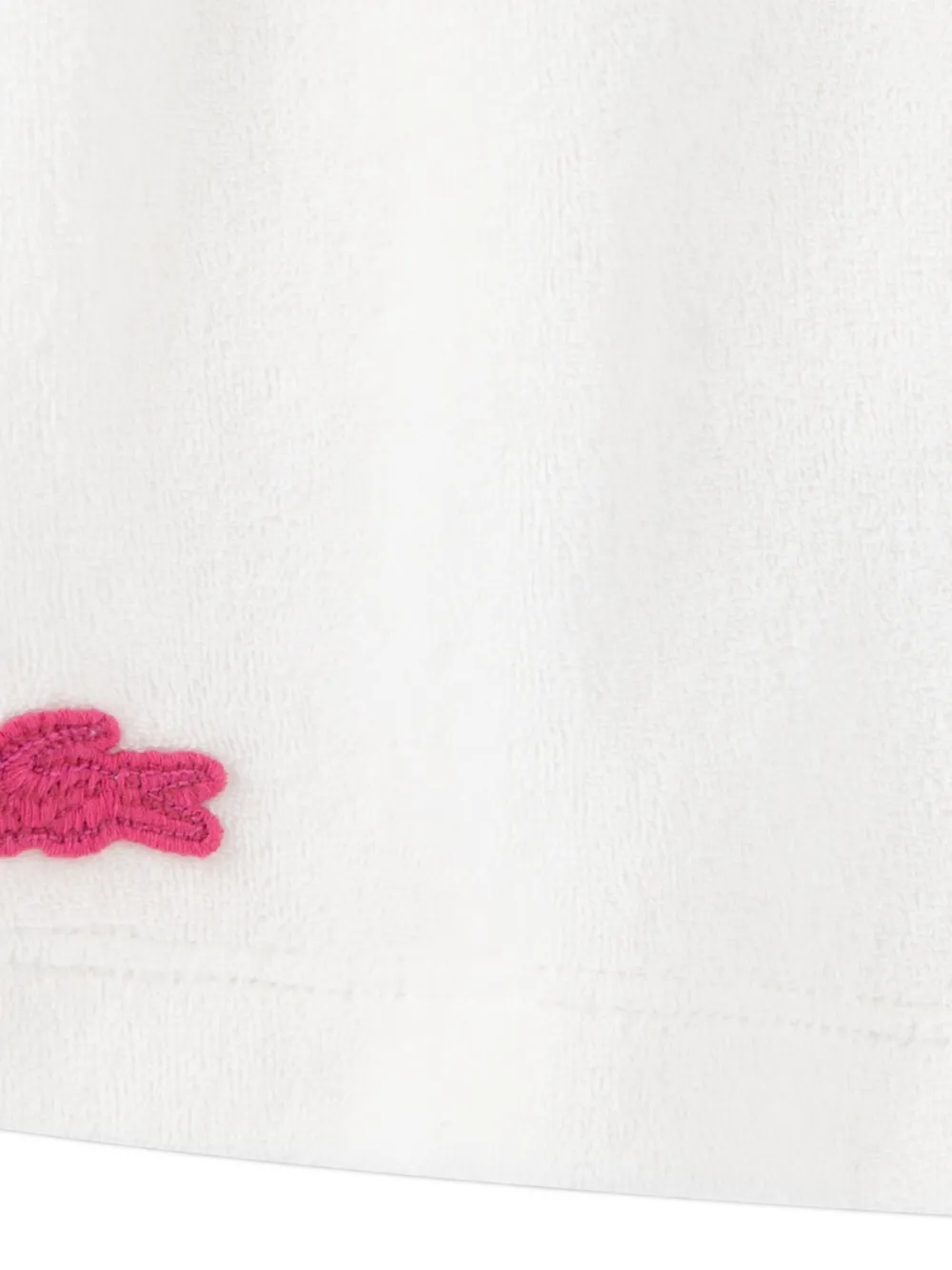 Lacoste Kids Rok met borduurwerk en trekkoord Wit
