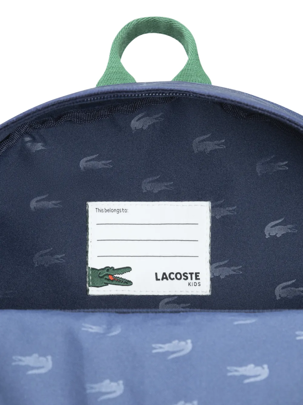 Lacoste Kids Rugzak met logopatch Blauw
