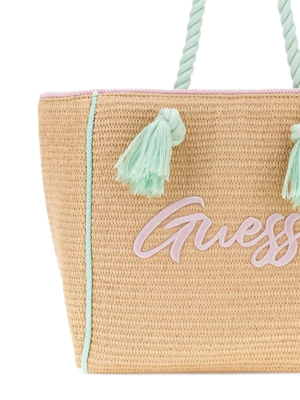  Guess Kids Logo-embroidered Tote Bag - Neutrals 