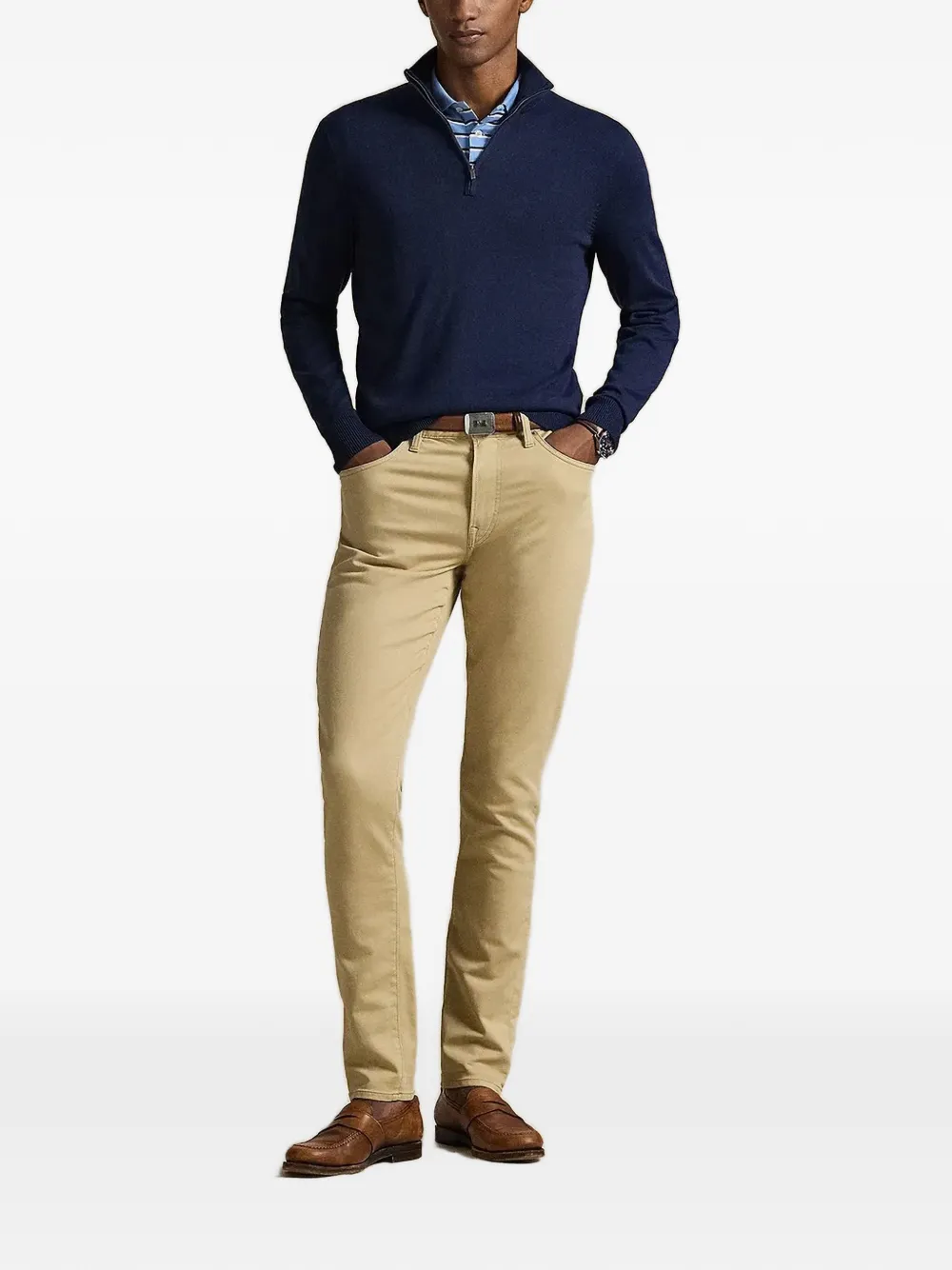 Polo Ralph Lauren Poloshirt met gestreept logo Blauw