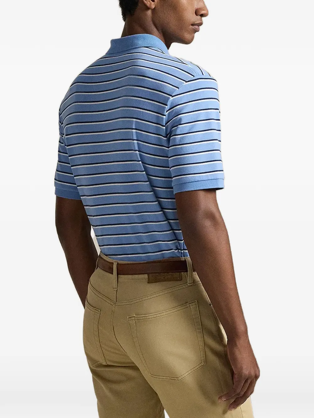Polo Ralph Lauren Poloshirt met gestreept logo Blauw