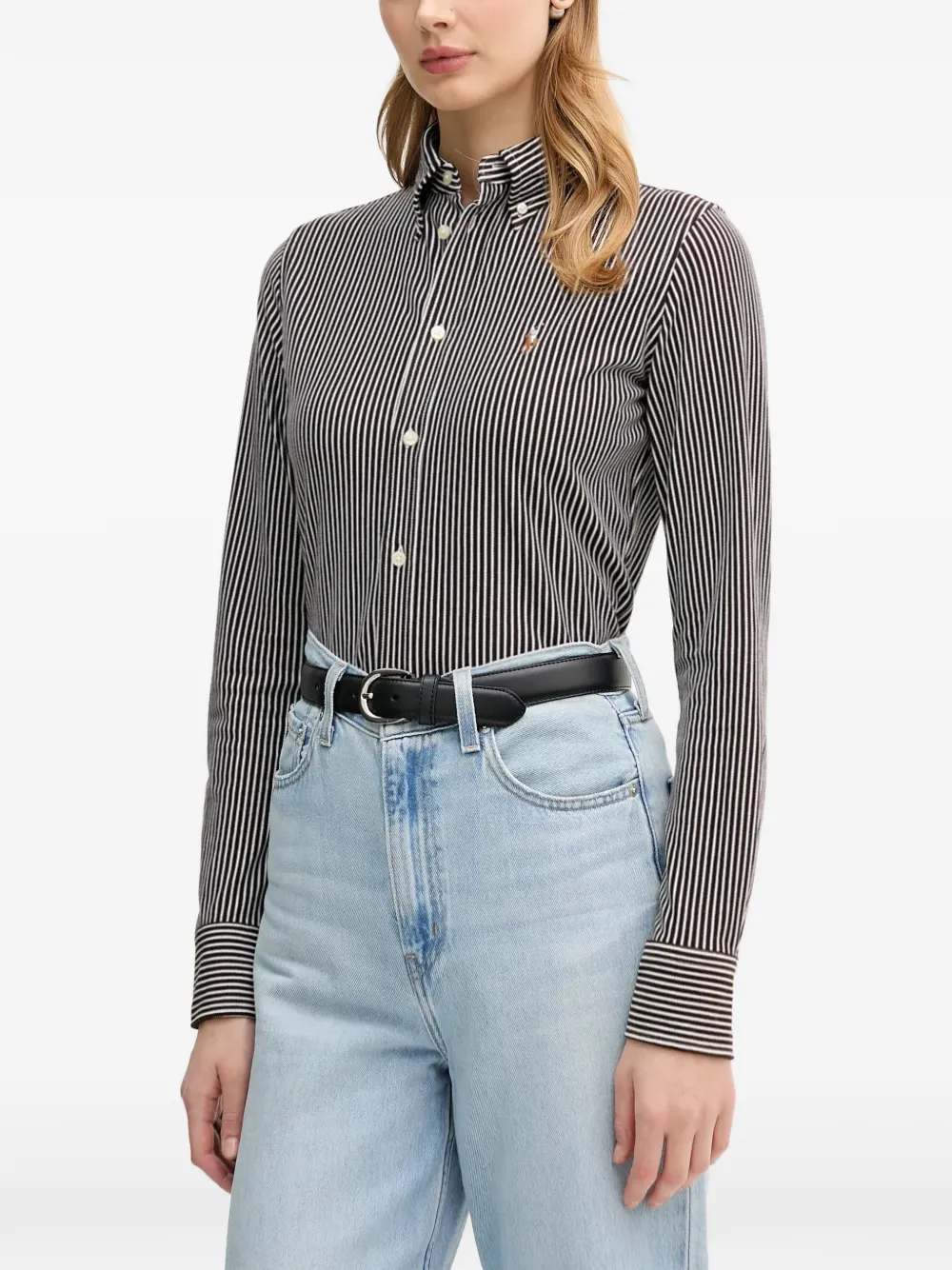 Polo Ralph Lauren striped buttoned shirt - Schwarz