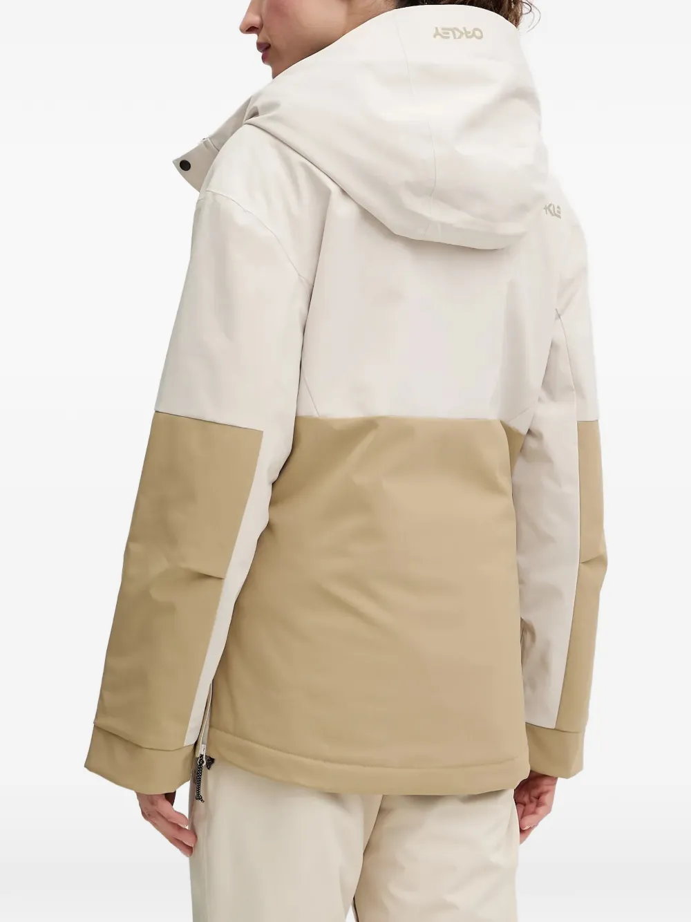 Oakley Tnp Tbt insulated hooded ski jacket Beige