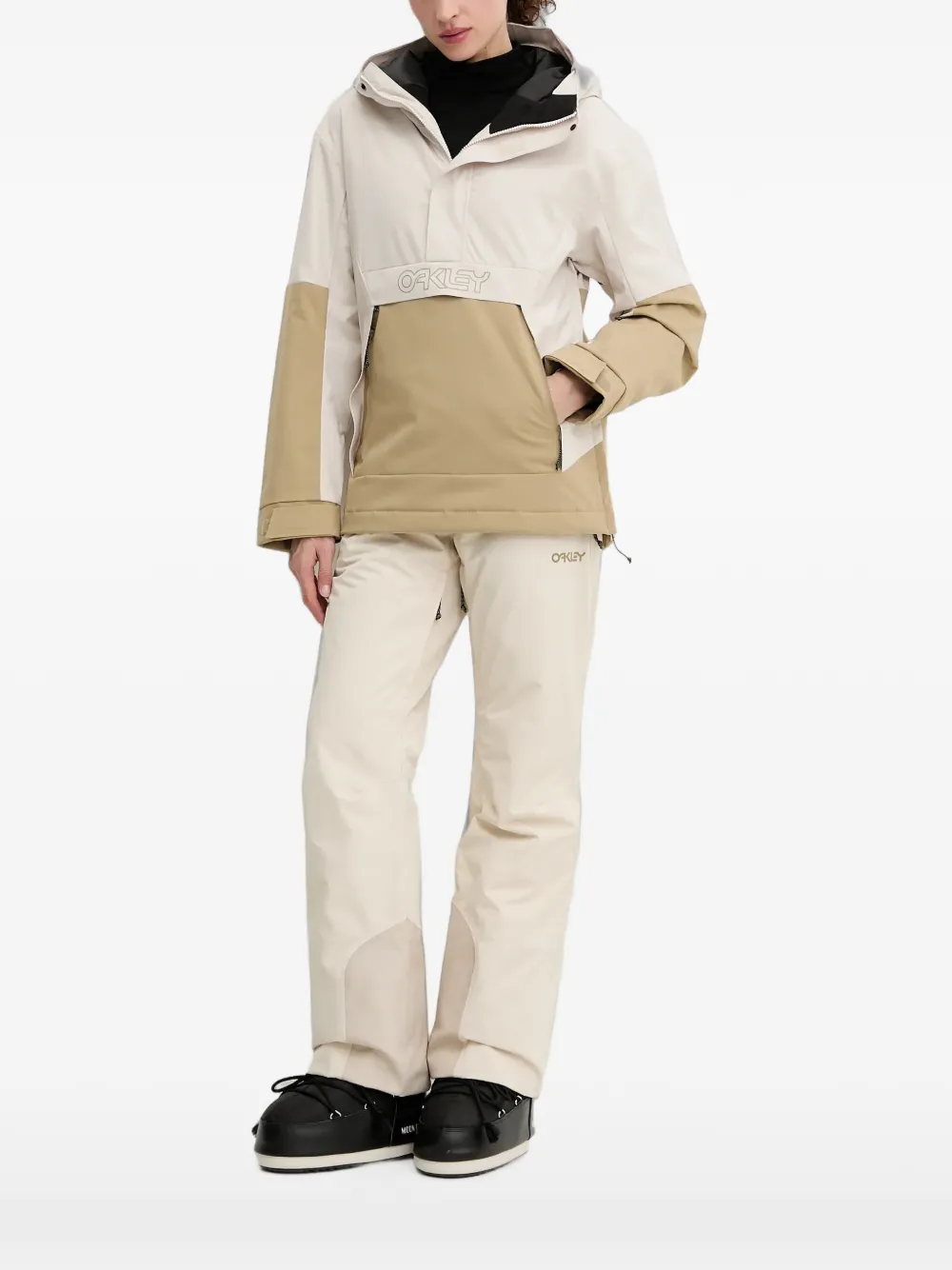Oakley Tnp Tbt insulated hooded ski jacket Beige