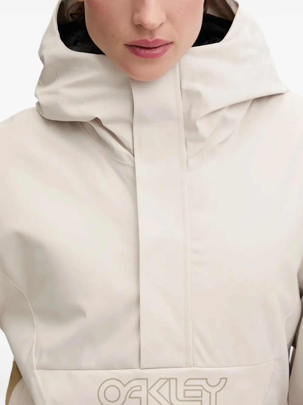 Oakley Tnp Tbt insulated hooded ski jacket Beige