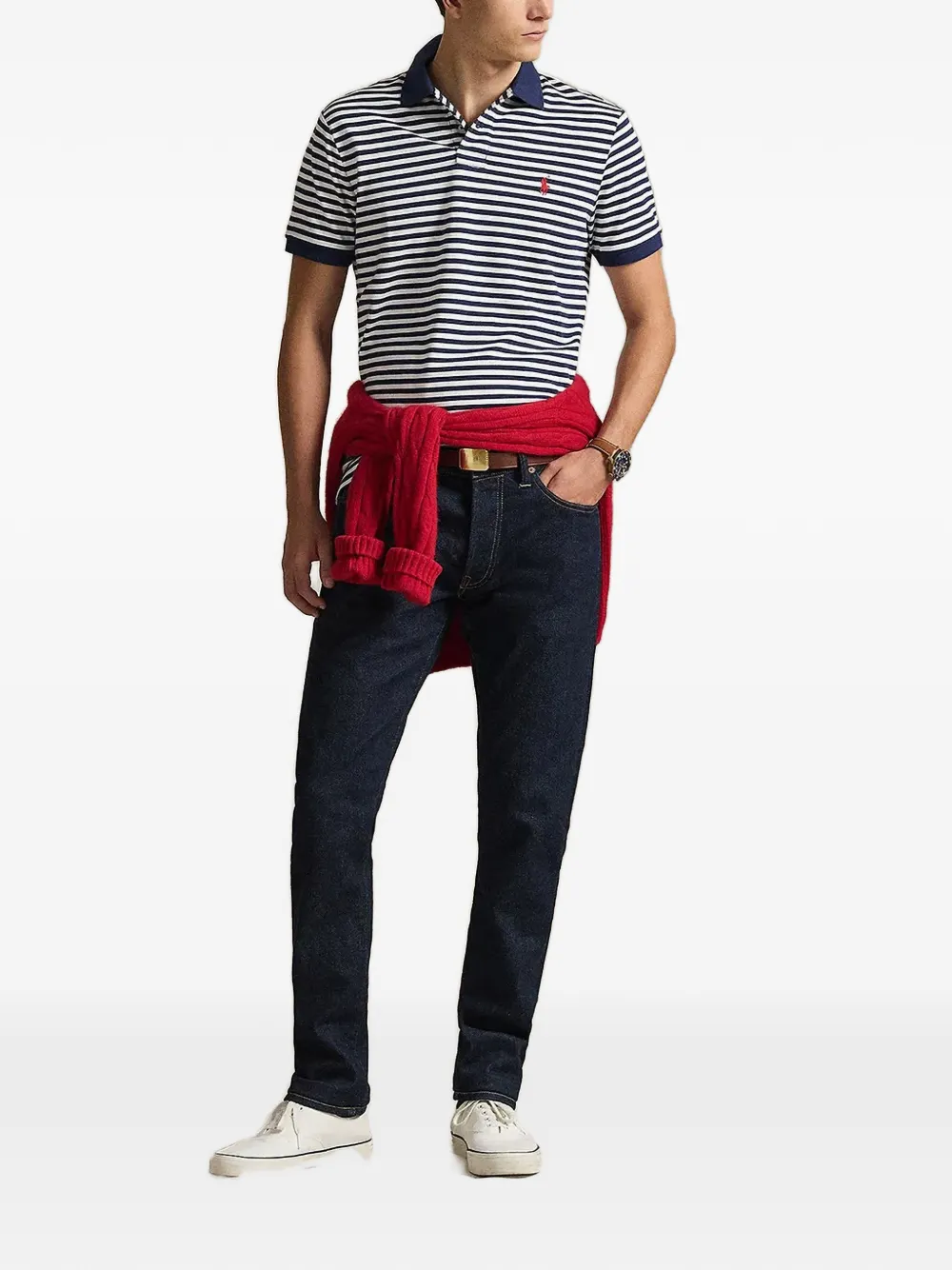 Polo Ralph Lauren Piqué poloshirt Blauw