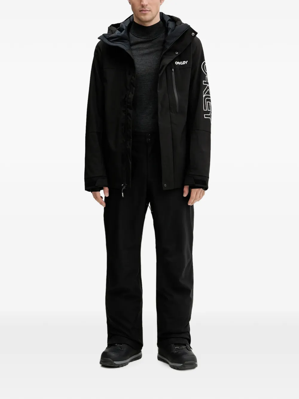 Oakley Ski-jack met capuchon Zwart